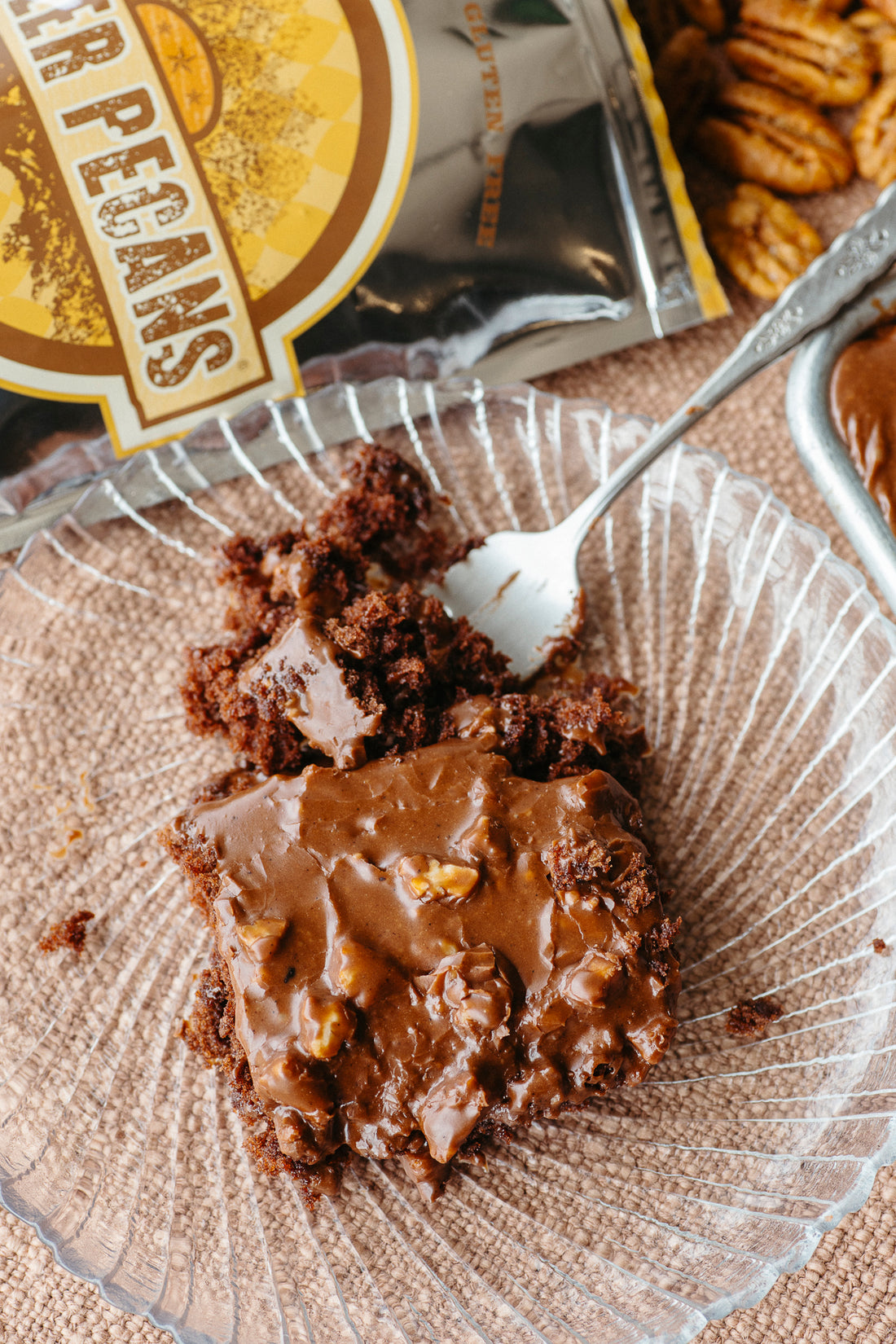 Chocolate Sheet Cake with Fudgey Killer Pecan Frosting a.k.a. Texas Funeral Cake